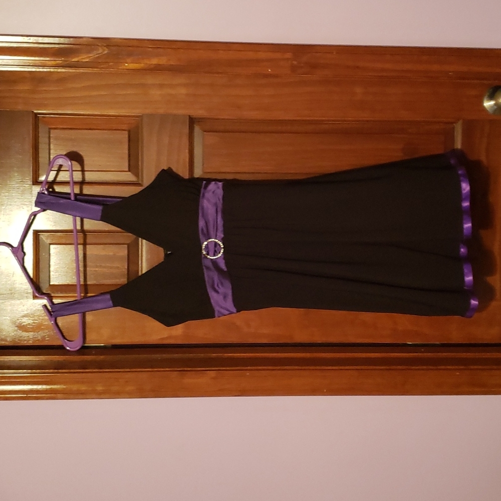 Taboo XL Formal Black and Purple Dress